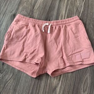 pink sweatpant shorts